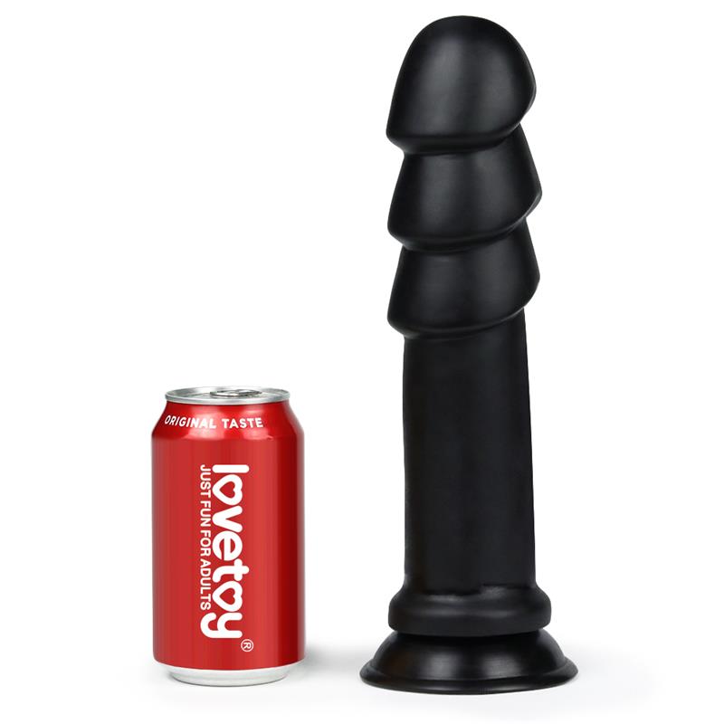 Dildo King Sized Anal Ripples 11.25 Negro - imagen 1