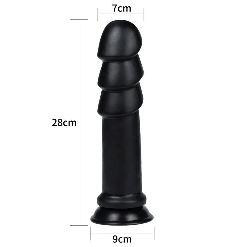 Dildo King Sized Anal Ripples 11.25 Negro - imagen 8