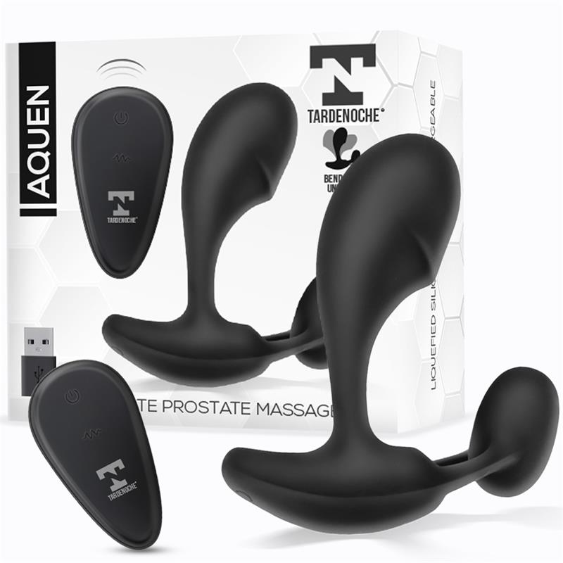 Aquen Estimulador Prostático y Perineo Control Remoto Silicona Líquida USB Magnético - imagen 1