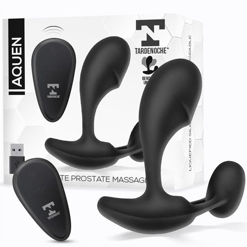 Aquen Estimulador Prostático y Perineo Control Remoto Silicona Líquida USB Magnético - imagen 1