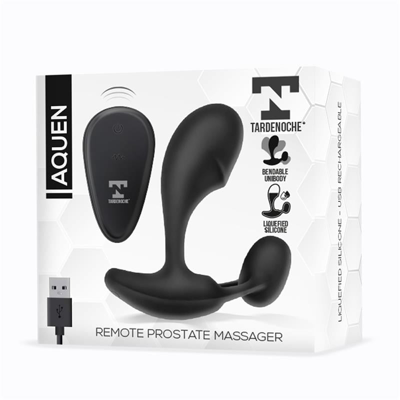 Aquen Estimulador Prostático y Perineo Control Remoto Silicona Líquida USB Magnético - imagen 7