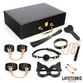 Kit Bondage de 8 Pz Cuero con Maletín de Almacenaje - imagen 1