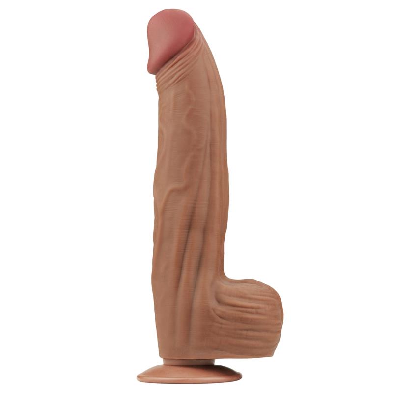 Dildo Dual Density Piel Deslizante Retractil 12 - imagen 1