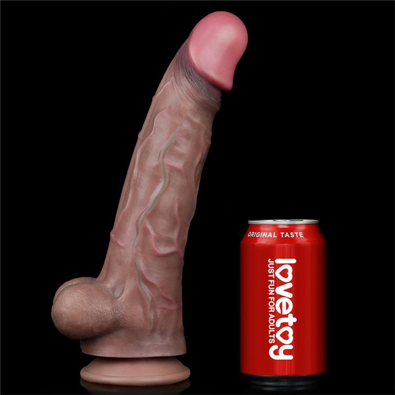 Dildo Realista Doble Capa Silicona Platinum 11.5 - imagen 7