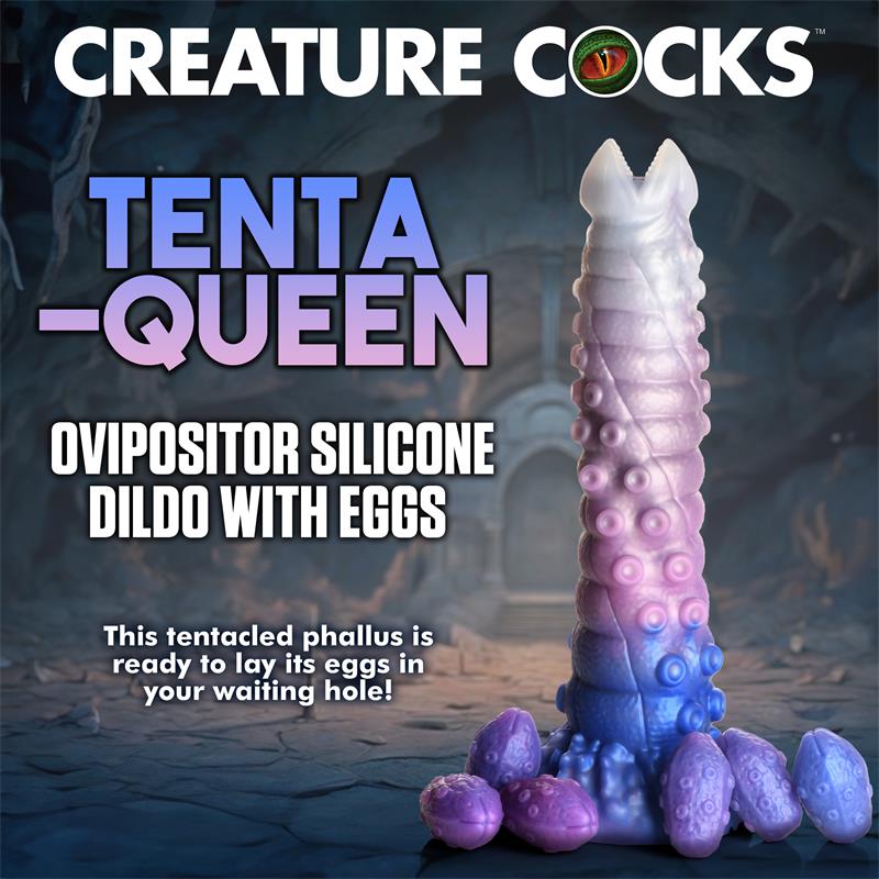 Tenta-Queen Dildo Ovipositor con 6 Huevos - imagen 11