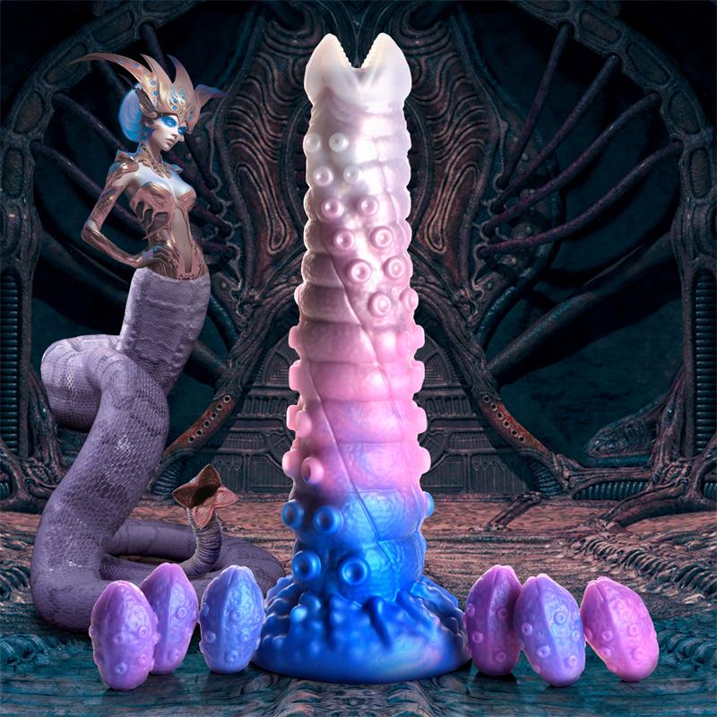Tenta-Queen Dildo Ovipositor con 6 Huevos - imagen 15