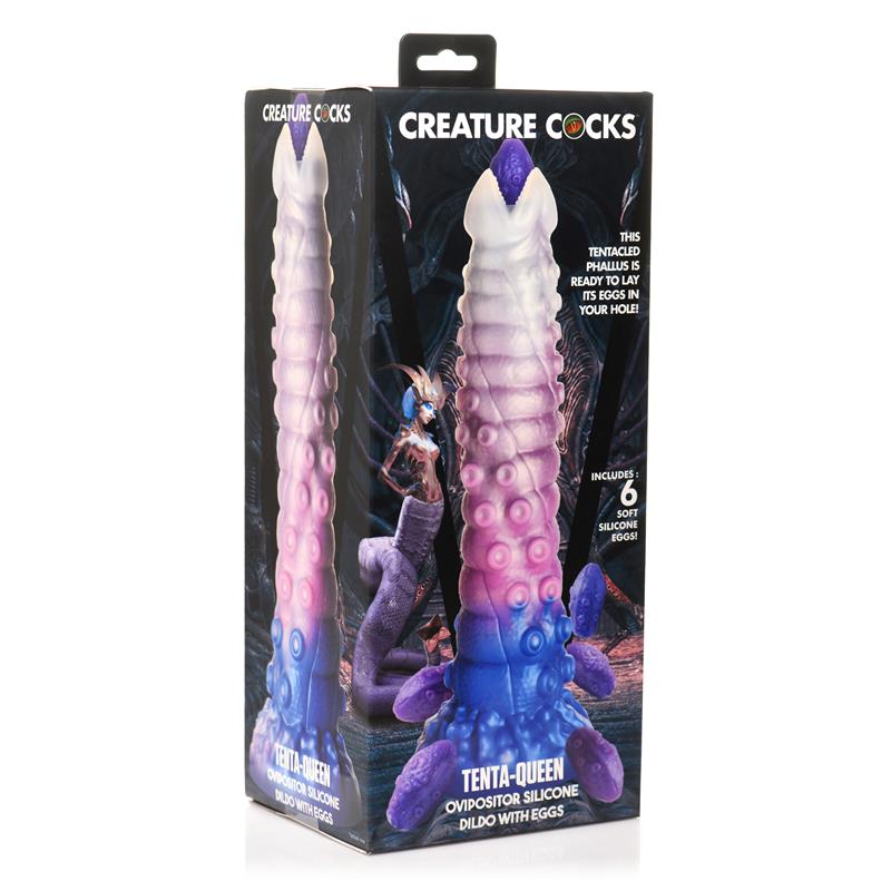 Tenta-Queen Dildo Ovipositor con 6 Huevos - imagen 17