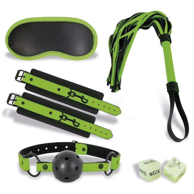 Set de Bondage con 5 Piezas que Brillan en la Oscuridad - imagen 2
