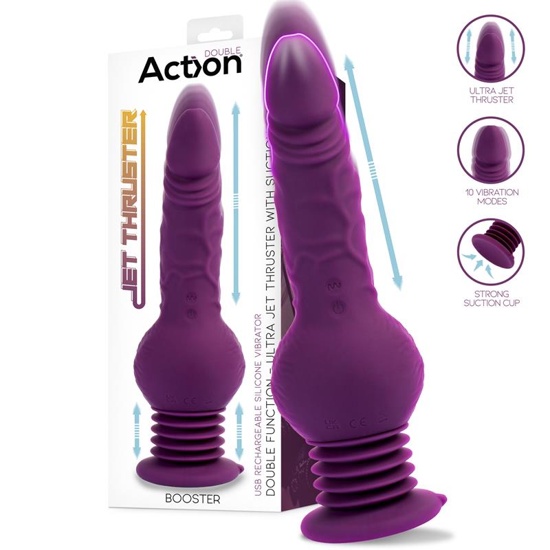 Booster Vibrador con Thrusting Ultra Jet Thruster con Potente Ventosa - imagen 1