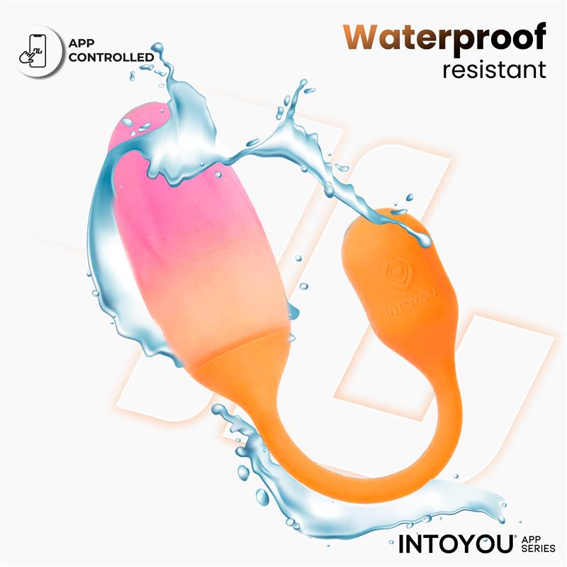 NexEgg Huevo Vibrador Silicona Doble Capa App Naranja/Rosa - imagen 8