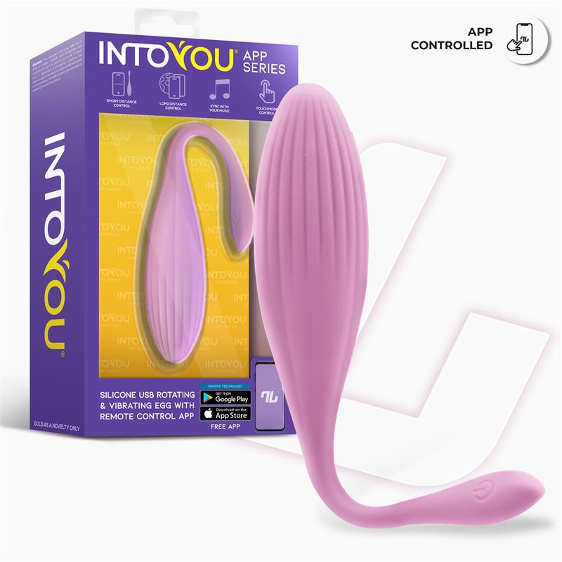Huevo Vibrador con Bolas Internas con Rotación y APP USB - imagen 2