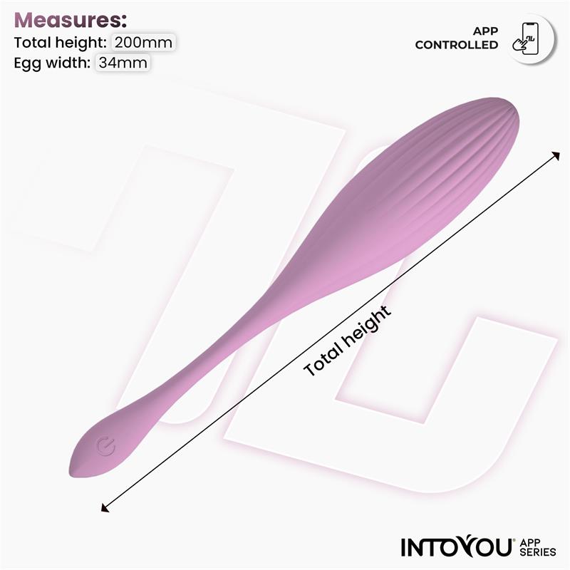 Huevo Vibrador con Bolas Internas con Rotación y APP USB - imagen 9