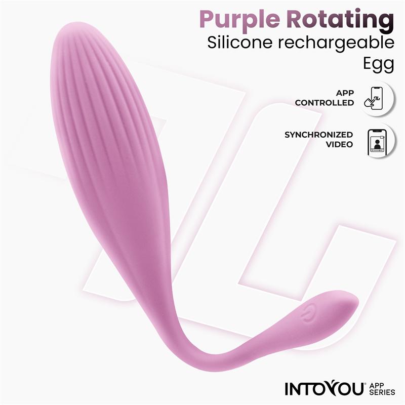 Huevo Vibrador con Bolas Internas con Rotación y APP USB - imagen 3