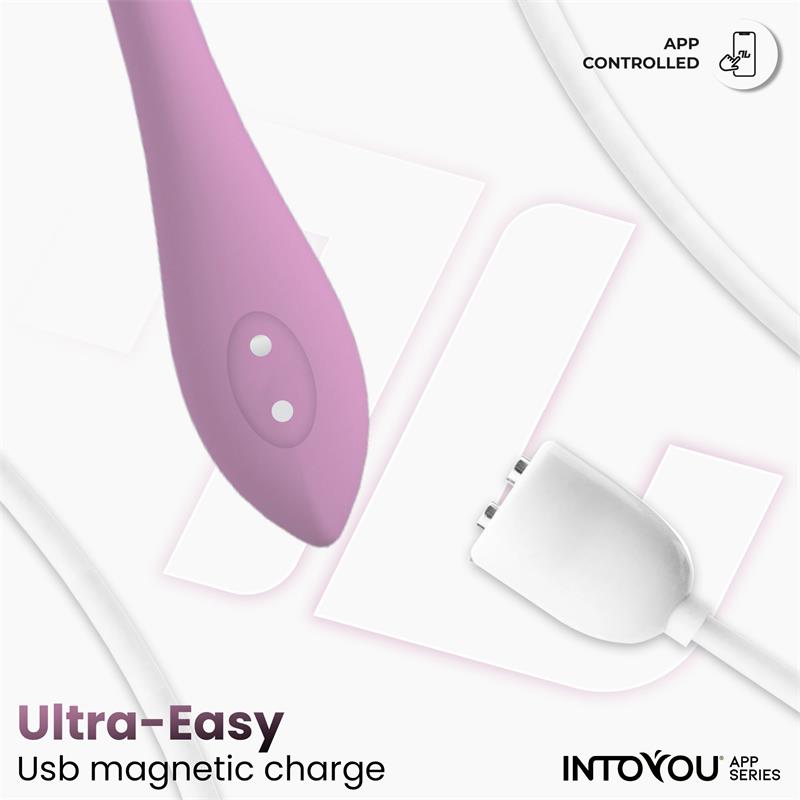 Huevo Vibrador con Bolas Internas con Rotación y APP USB - imagen 8