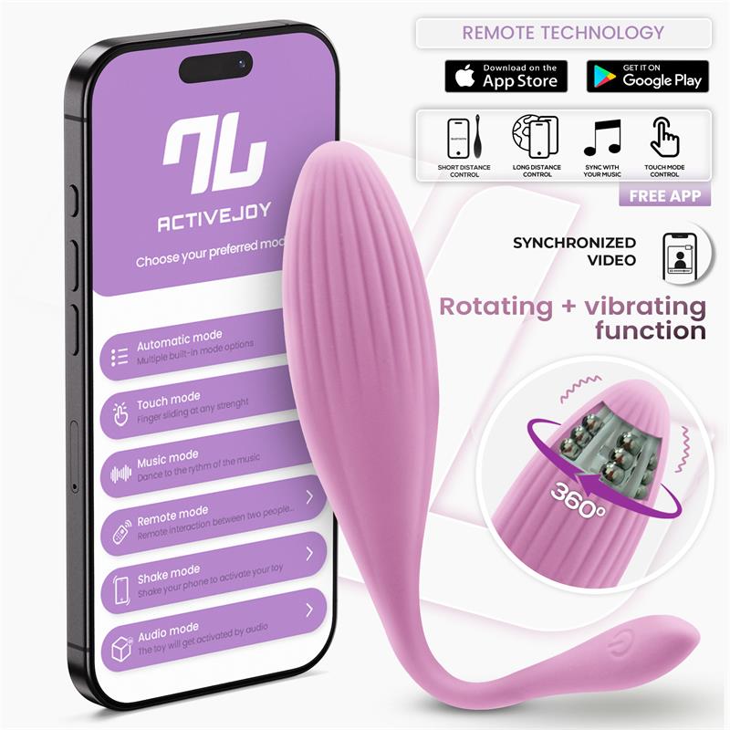 Huevo Vibrador con Bolas Internas con Rotación y APP USB - imagen 1