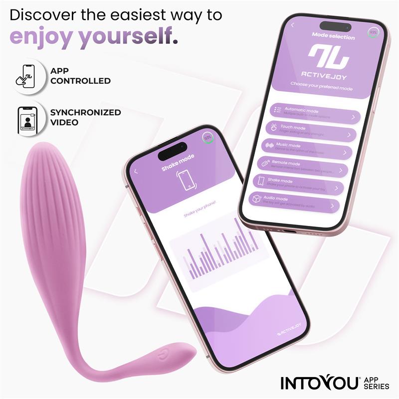 Huevo Vibrador con Bolas Internas con Rotación y APP USB - imagen 6