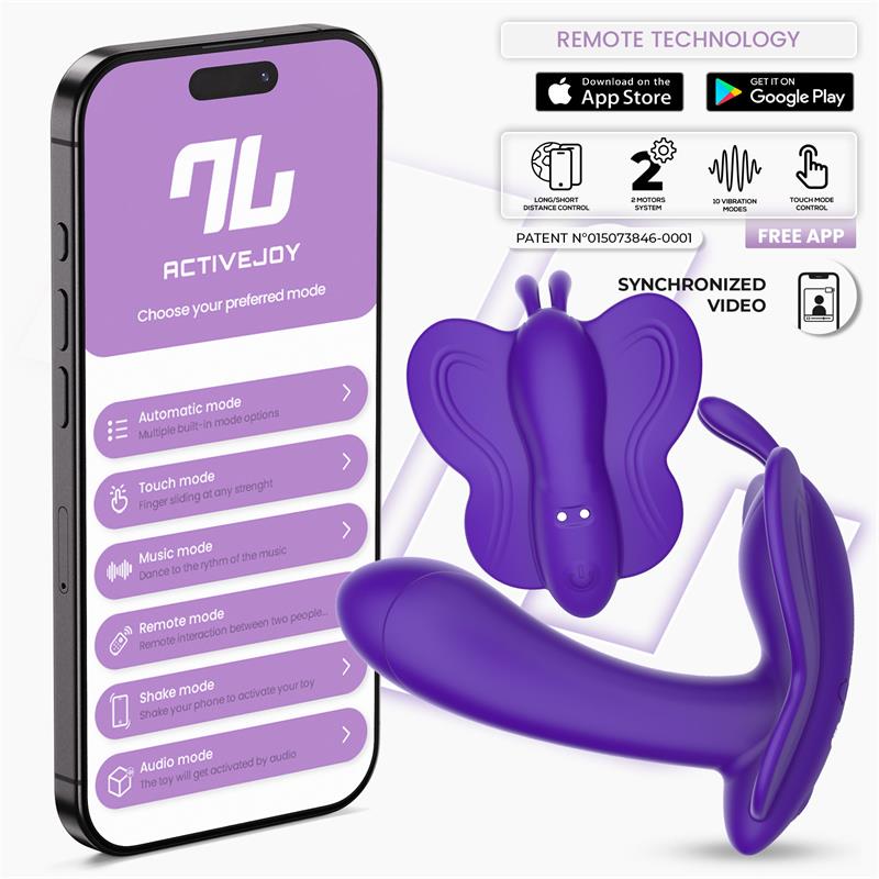 Wingy Estimulador Mariposa con APP Púrpura - imagen 1