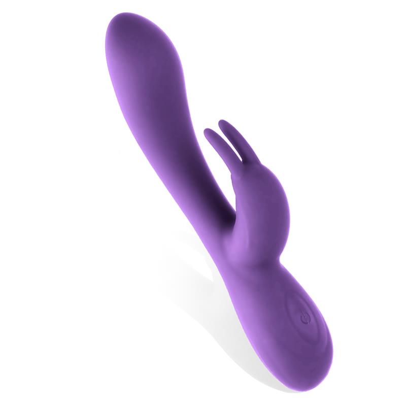 Mauve Vibrador Unibody Silicona Líquida USB Púrpura - imagen 2