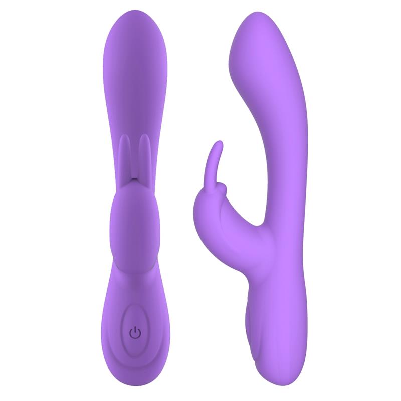 Mauve Vibrador Unibody Silicona Líquida USB Púrpura - imagen 3