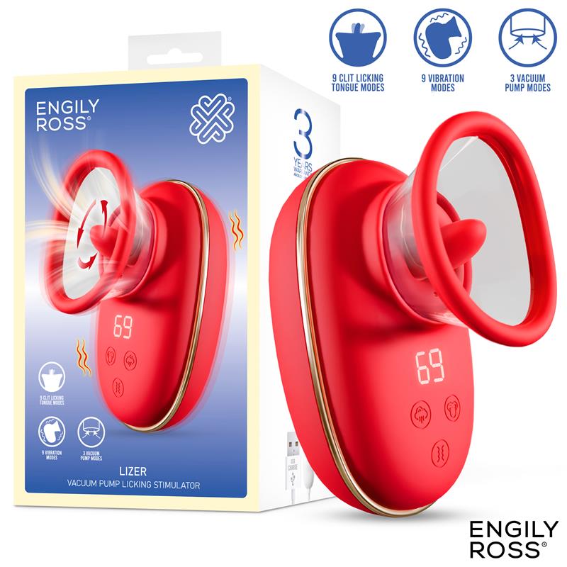 Lizer Estimulador con Lengua Oscilante, Bomba de Vacío y Vibración - imagen 1