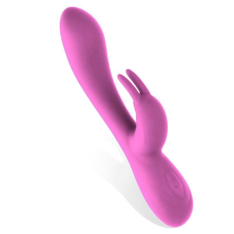 Mauve Vibrador Unibody Silicona Líquida USB Rosa - imagen 2