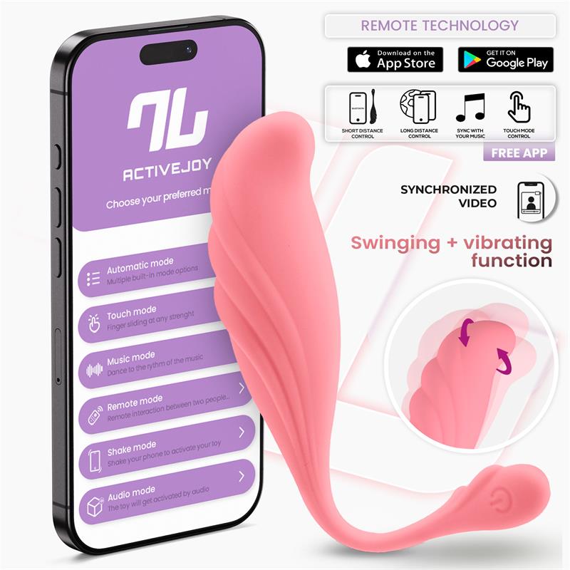 Huevo Vibrador con Movimiento Waving con APP USB - imagen 1
