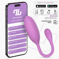 Logan Huevo Vibrador con APP Silicona Unibody Púrpura - imagen 1