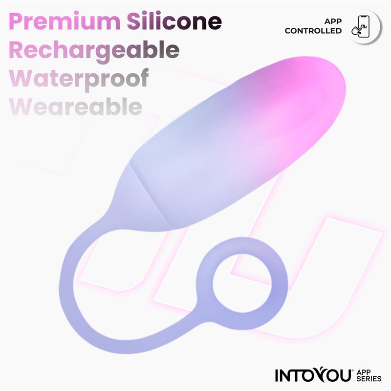 Huevo Silicona Doble Capa con APP Rosa/Azul - imagen 4