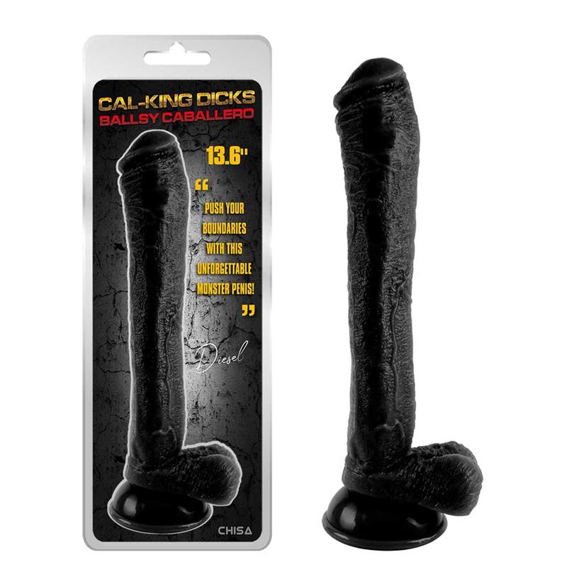 Ballsy Caballero Dildo 13.6 - 34.8cm Negro
