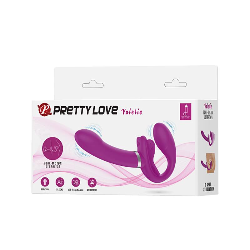 Valerie Vibrador para Parejas sin Arnés USB 8