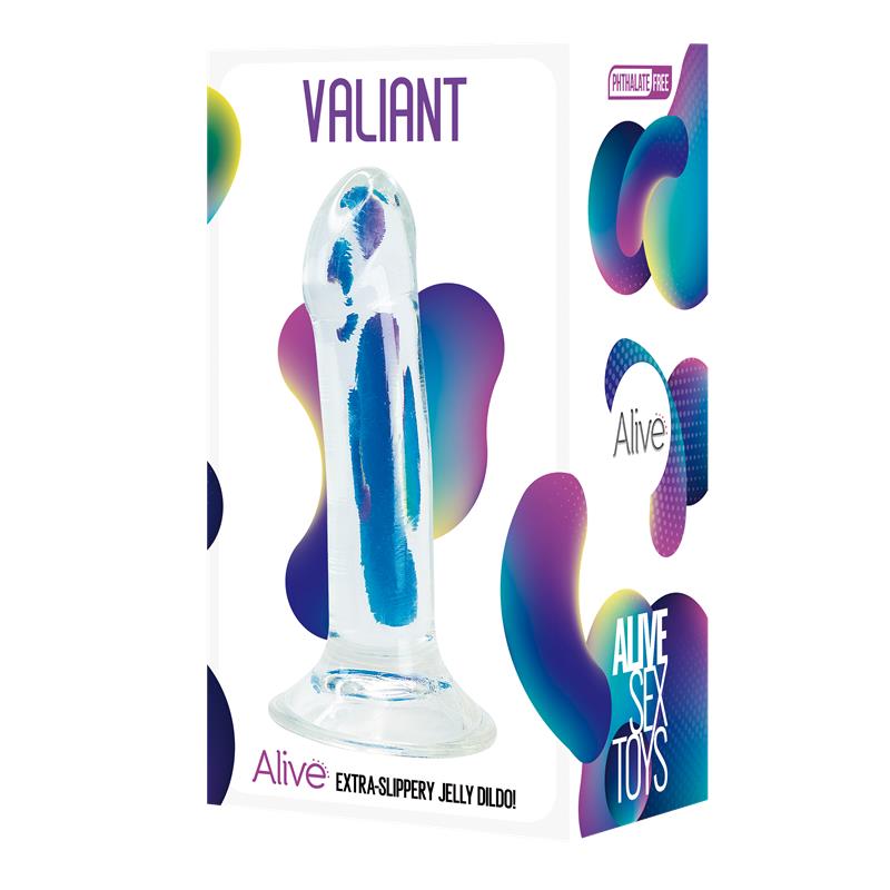 Valiant Dildo Jelly 16 cm Transparente 2