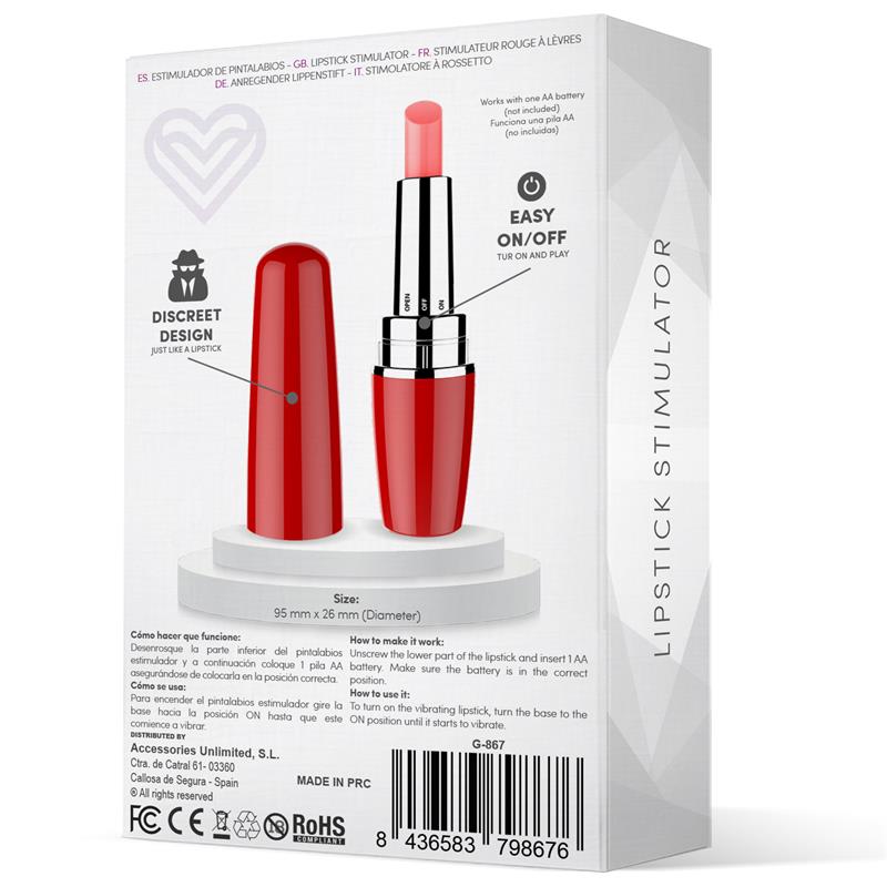 Viblips Estimulator Pintalabios Rojo 3