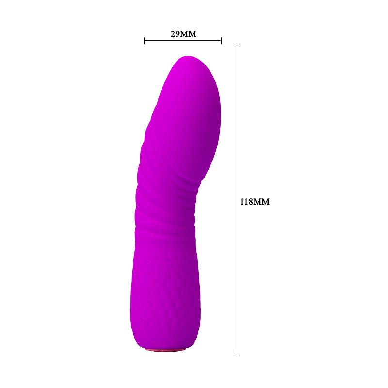 Vibrador Abner USB Silicona Purpura 5