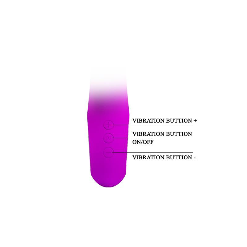 Vibrador Ansel USB Silicona Purpura 5