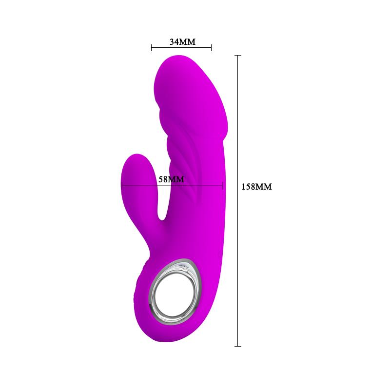 Vibrador Ansel USB Silicona Purpura 7