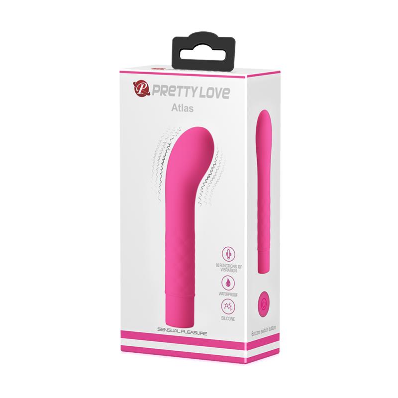 Vibrador Atlas Silicona Rosa 7