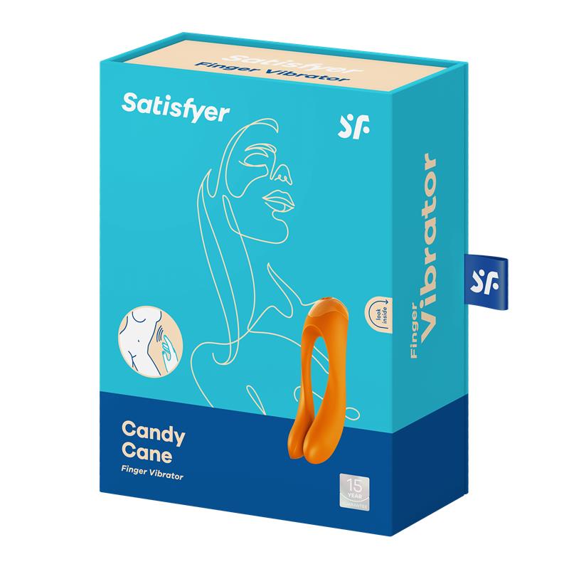 Vibrador Candy Cane Naranja 6