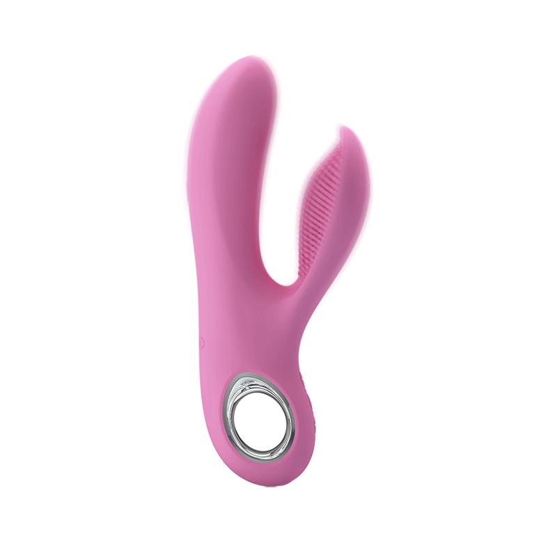 Vibrador Canrol USB Silicona Rosa Suave 4