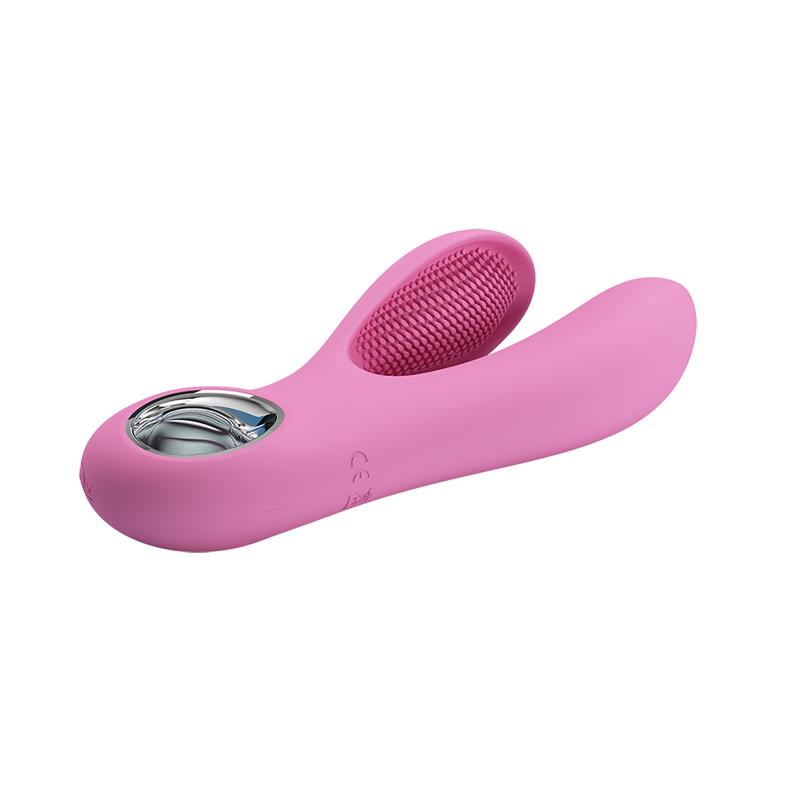 Vibrador Canrol USB Silicona Rosa Suave 3