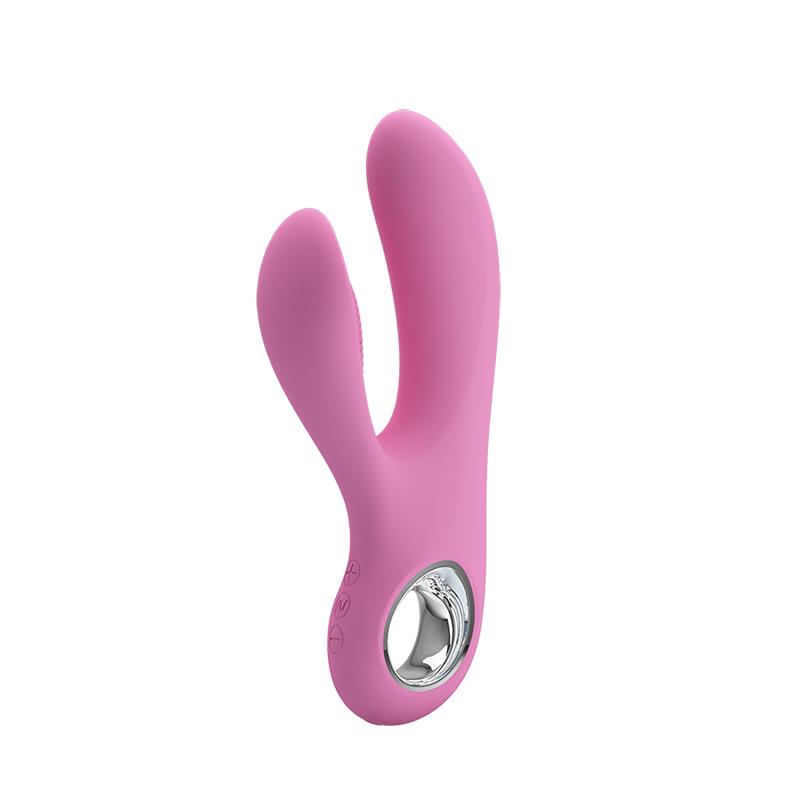 Vibrador Canrol USB Silicona Rosa Suave 2