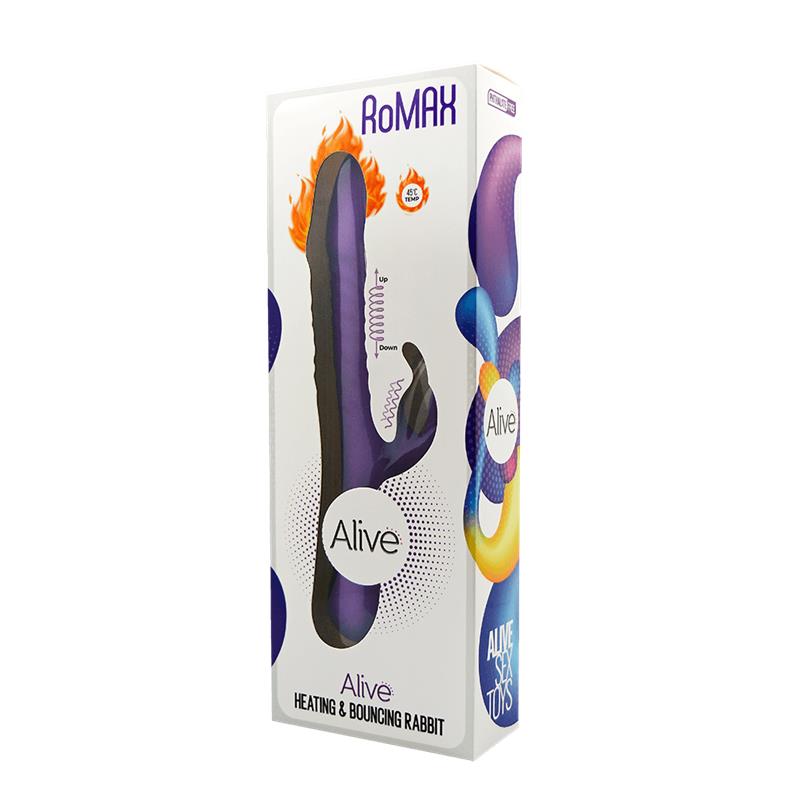 Vibrador con Efecto Calor Romax Púrpura