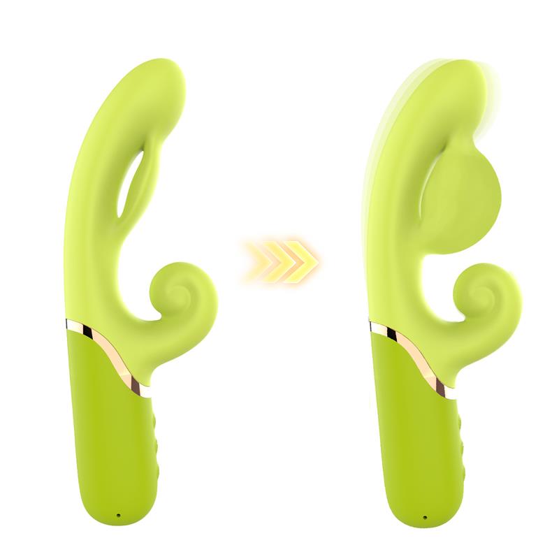 Vibrador con Función de Inflado Verde 3