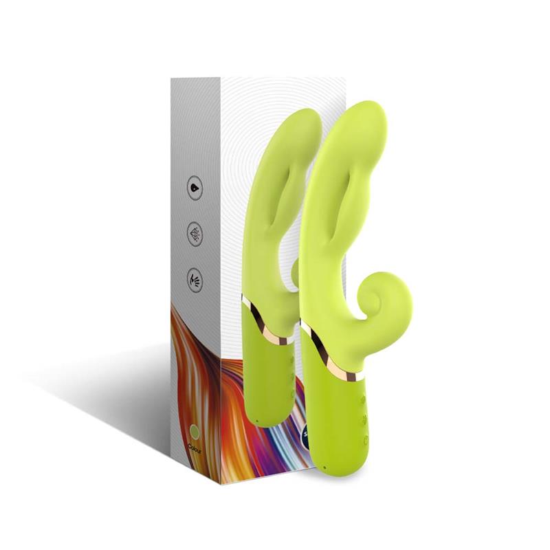 Vibrador con Función de Inflado Verde 4