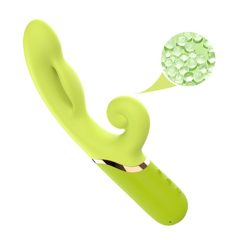 Vibrador con Función de Inflado Verde 6