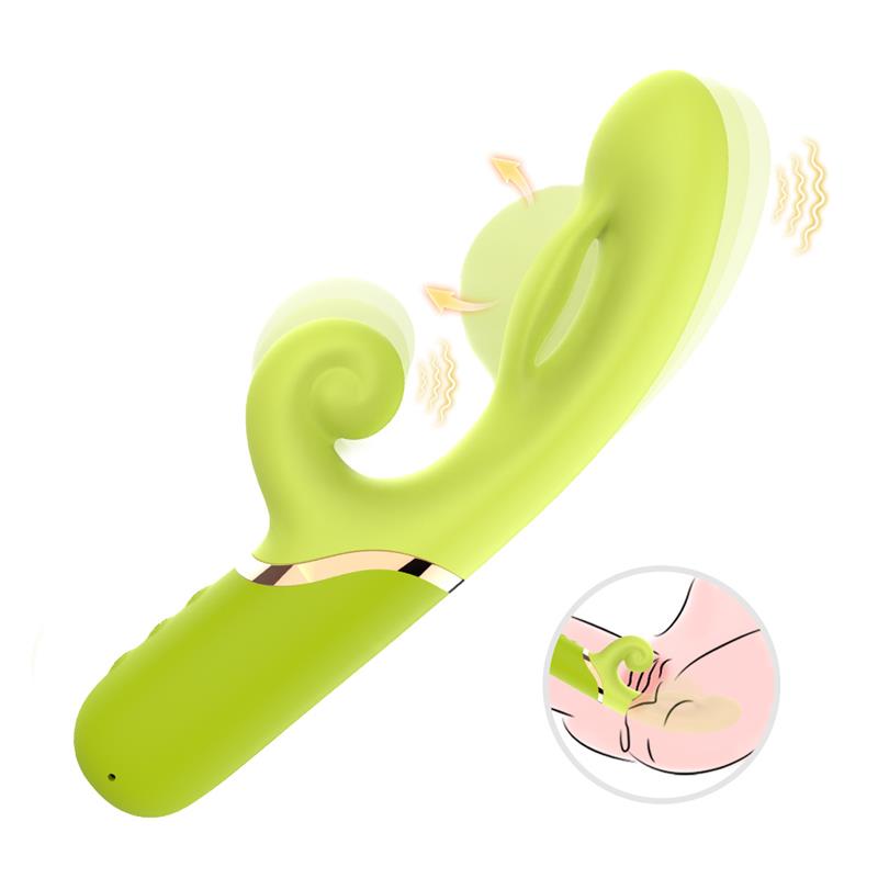 Vibrador con Función de Inflado Verde 2