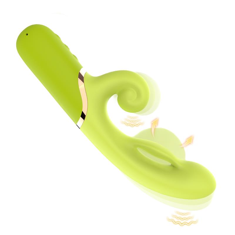 Vibrador con Función de Inflado Verde 5