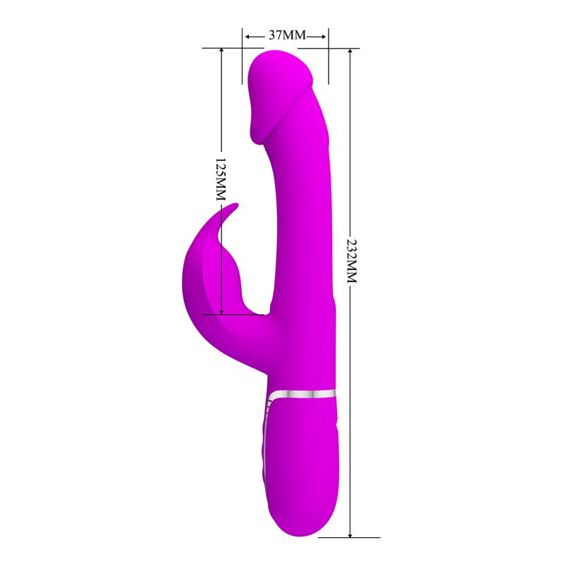 Vibrador con Lengua Kampas Rosa 10