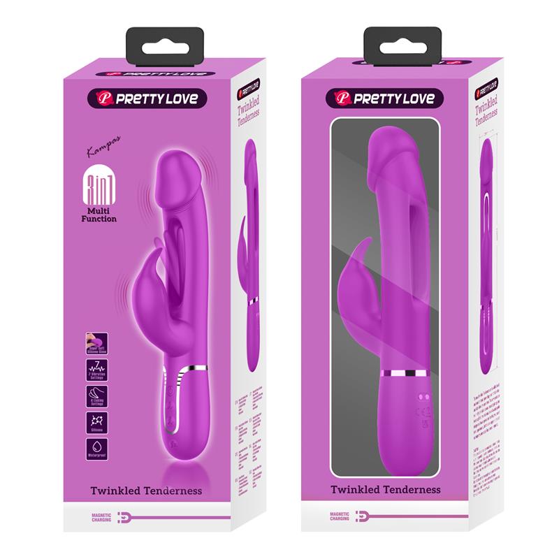 Vibrador con Lengua Kampas Rosa 11