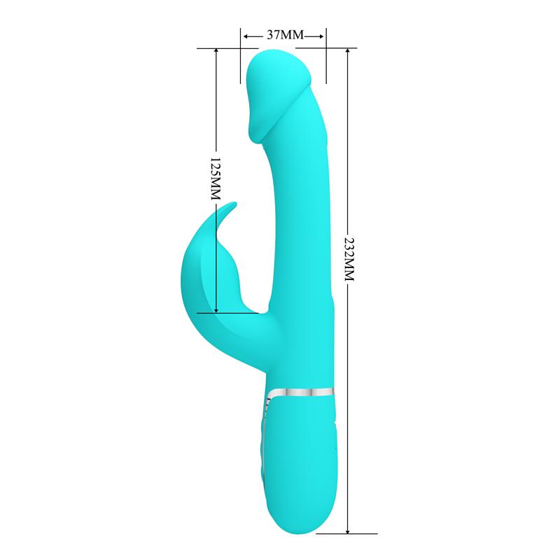 Vibrador con Lengua Kampas Verde 10