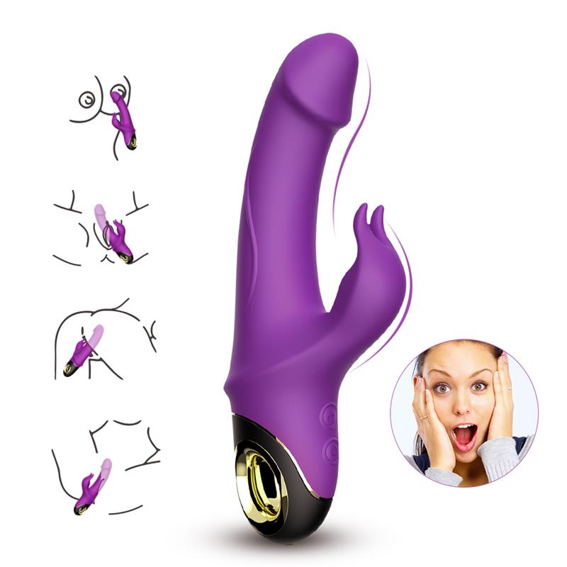 Vibrador con Rotación 360º Purpura 5